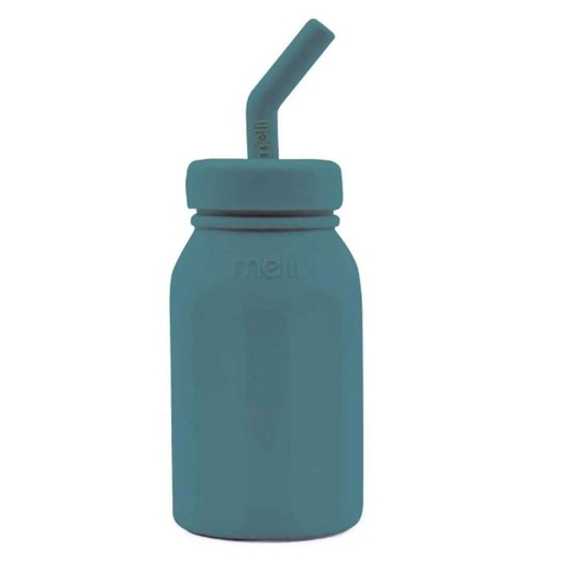 [176383-BB] Melii Luxe Silicone Milk Bottle Blue