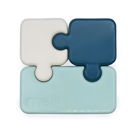 [176388-BB] Melii Luxe Puzzle Container Blue