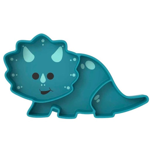 [176390-BB] Melii Luxe Silicone Suction Plate Dinosaur