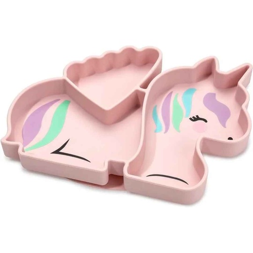 [176391-BB] Melii Luxe Silicone Suction Plate Unicorn