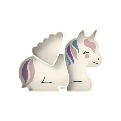 [176391-BB] Melii Luxe Silicone Suction Plate Unicorn