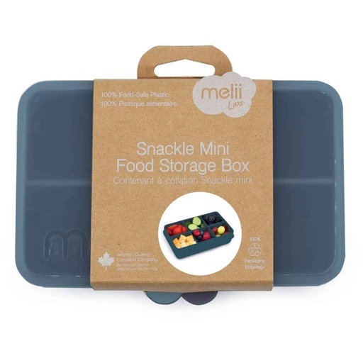[176393-BB] Melii Luxe Snackle 6-Compartment Blue