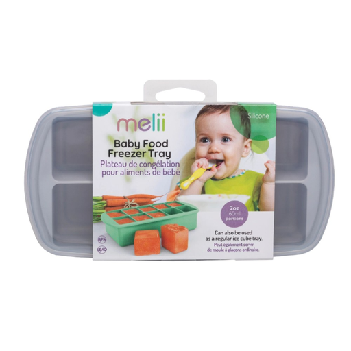 [176398-BB] Melii Luxe Silicone Food Tray Grey