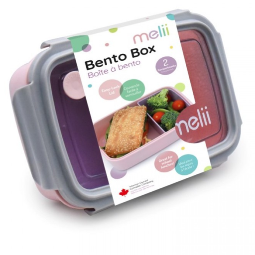 [176399-BB] Melii Bento Box with Removable Divider Pink