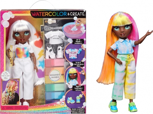 [176466-BB] Rainbow High WaterColor & Create Doll AA