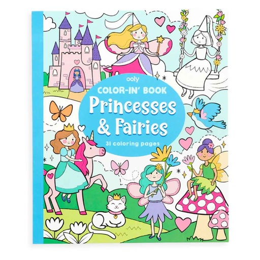 [176500-BB] Color-in' Book Princess & Fairies