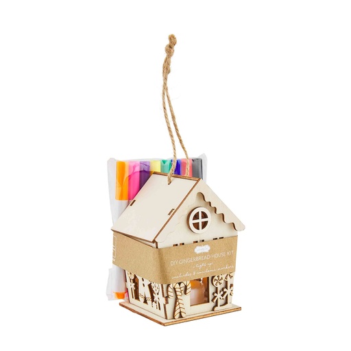 [176774-BB] DIY Gingerbread House Ornament Kit