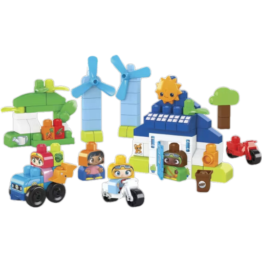 [176784-BB] Mega Bloks Green Town Build & Learn Eco House