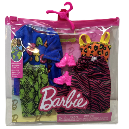 [176789-BB] Barbie Fashions Tiger & Snake 2pk