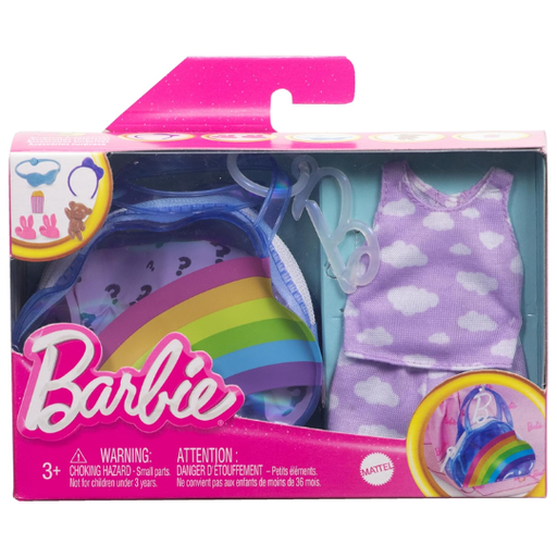 [176806-BB] Barbie Fashion Bag & Accessories Rainbow