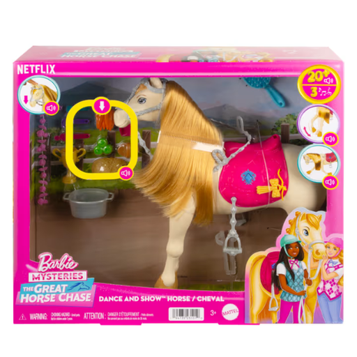 [176824-BB] Barbie Mysteries The Great Horse Chase Dance and Show Horse