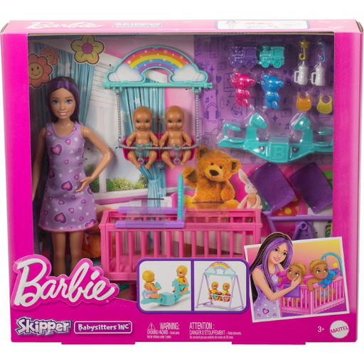 [176826-BB] Barbie Skipper Doll & Nursery Playset