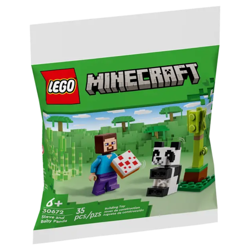 [177050-BB] Lego Recruitment Bags Steve and Baby Panda