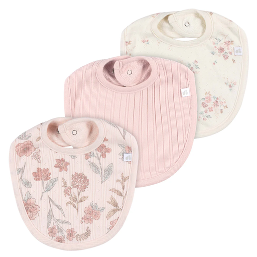 [177441-BB] Just Born Bibs Pink 3pk