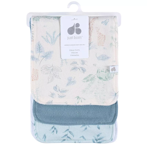 [177473-BB] Just Born Burpcloths Blue 3pk