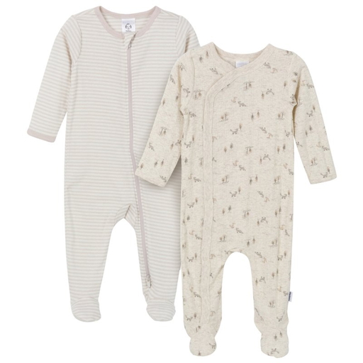 [177499-BB] Gerber Sleeper Fox 6-9M 2pk