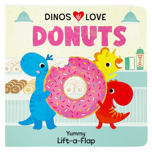 [177573-BB] Dinos Love Donuts Lift-a-Flap Book