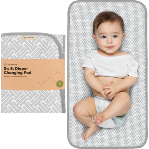 [177579-BB] KeaBabies Swift Diaper Changing Mat Gray Mod