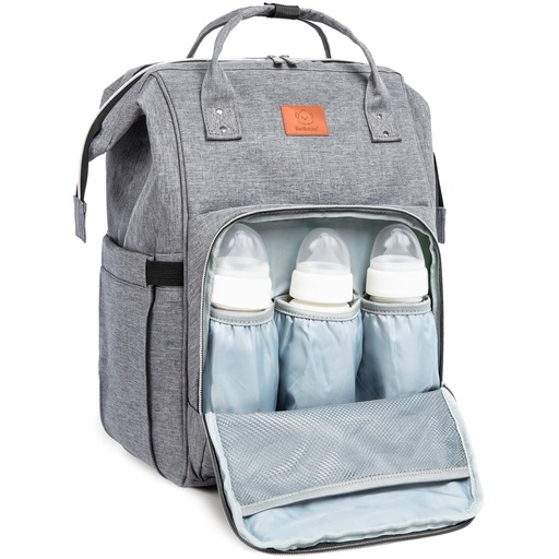 [177581-BB] KeaBabies Original Diaper Bag Classic Gray