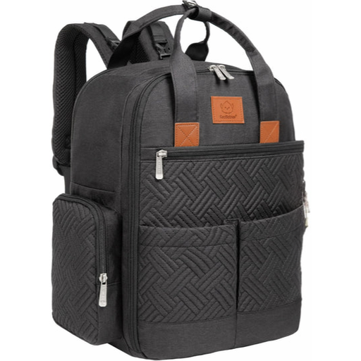 [177582-BB] KeaBabies Bree Diaper Backpack Charcoal
