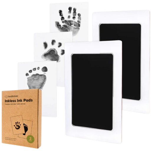 [177583-BB] KeaBabies Inkless Ink Pads Jet Black 2pk
