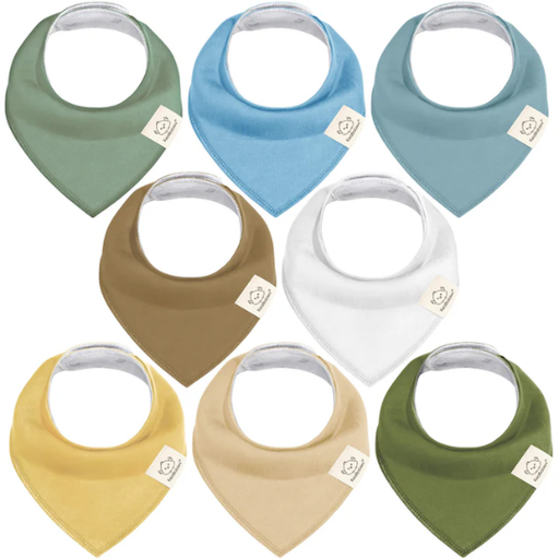 [177593-BB] KeaBabies Organic Bandana Bibs Daybreak 8pk