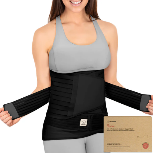 [177612-BB] Revive 3-in-1 Postpartum Recovery Support Belt Midnight Black