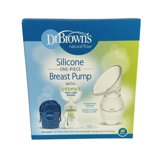 [177944-BB] Dr. Brown's Silicone Breast Pump with Wide Neck Bottle 5oz