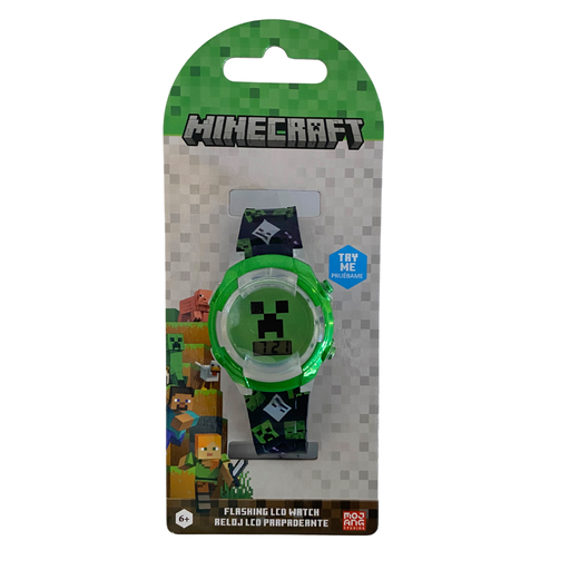 [178114-BB] Accutime Minecraft LCD Watch