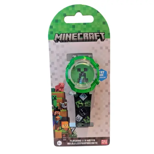 [178114-BB] Accutime Minecraft LCD Watch