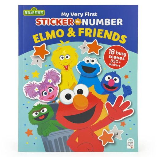 [178343-BB] Elmo & Friends Sticker By Number