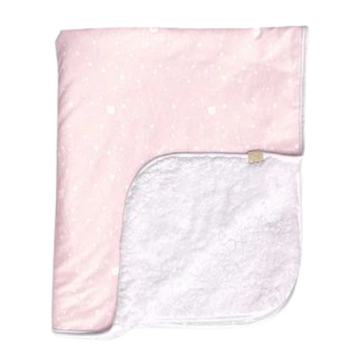 [178407-BB] Jersey Reversible Blanket Pink
