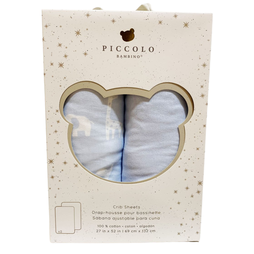 [178411-BB] Jersey Crib Sheets 2pk Blue