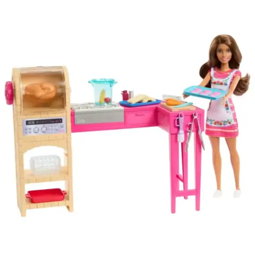 [178482-BB] Barbie and Teresa Recipe for Friendship Teresa Doll & Kitchen Playset