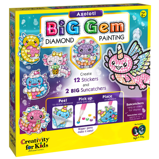[178511-BB] Big Gem Diamond Painting Axolotl