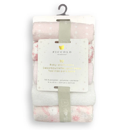 [179097-BB] Washcloth Giftset Pink 10pk