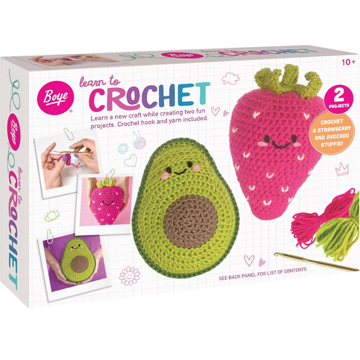 [178857-BB] Crochet Kit - Strawberry & Avocado Stuffies