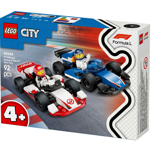 [178892-BB] Lego City F1 Williams Racing & Haas F1 Race Cars