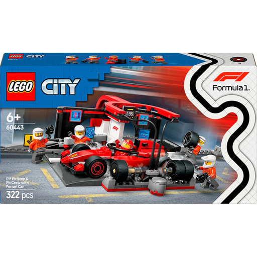 [178893-BB] Lego City F1 Pit Stop & Pit Crew with Ferrari Car