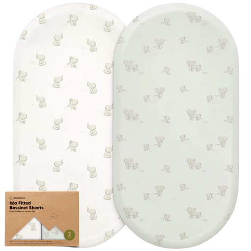 [178931-BB] Keababies Isla Fitted Bassinet Sheets Elly 2pk
