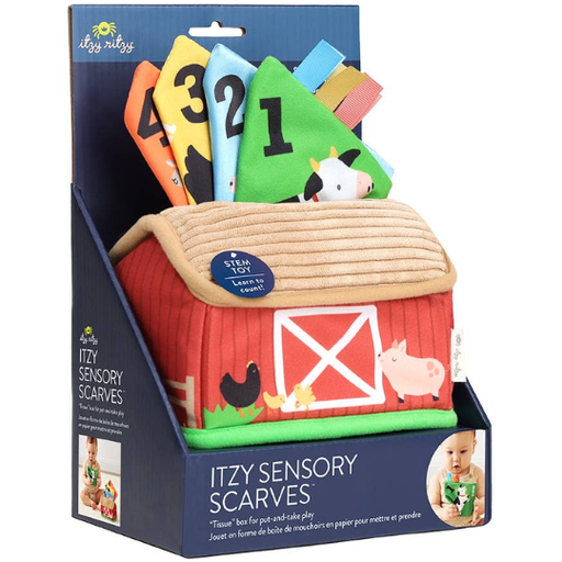 [178949-BB] Itzy Sensory Scarves Pull and Take Toy