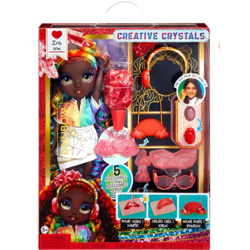 [179112-BB] Rainbow High Creative Crystals Fashion Doll- Iris Bow