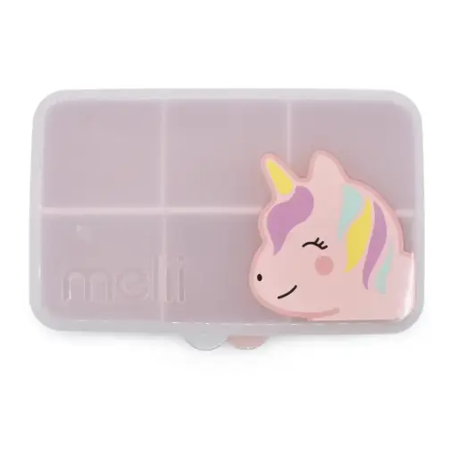 [179430-BB] Melii Snackle 6 Compartment Unicorn