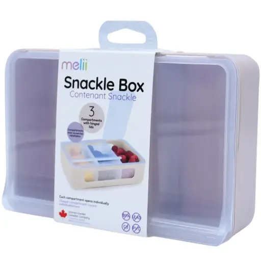 [179432-BB] Melii Snack Box 3 Compartment Oatmilk