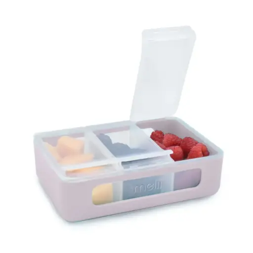 [179433-BB] Melii Snack Box 3 Compartment Wisteria