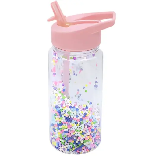 [179441-BB] Melii Double Wall Water Bottle - Foam Balls Pink