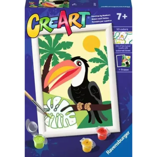 [179620-BB] CreArt Paint by Number Toucan in Jungle 5x7in
