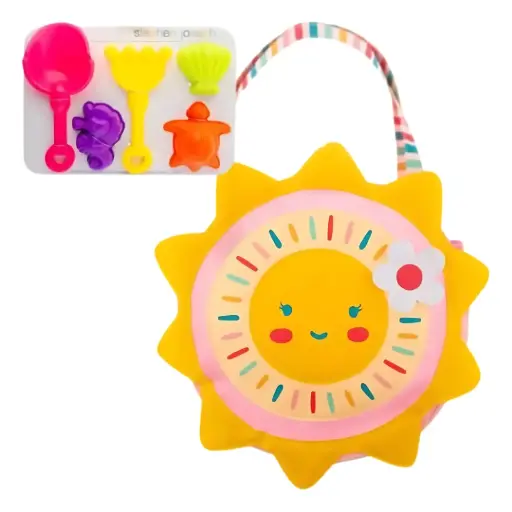 [180183-BB] Beach Tote with Sand Toys Sunshine