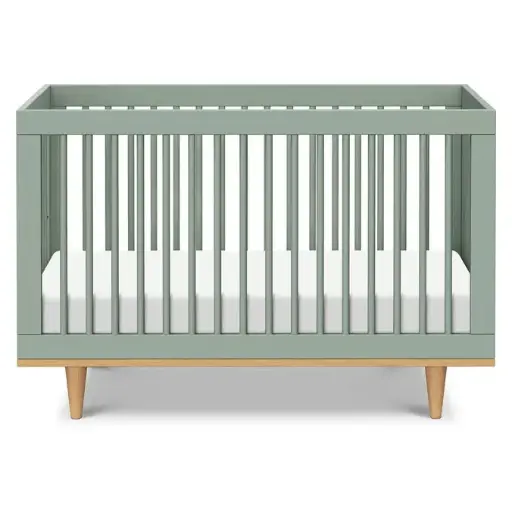 [180236-BB] Marley Convertible Crib Light Sage & Honey