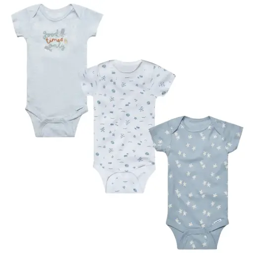 [180454-BB] Gerber Onesies 3pk Good Times Only